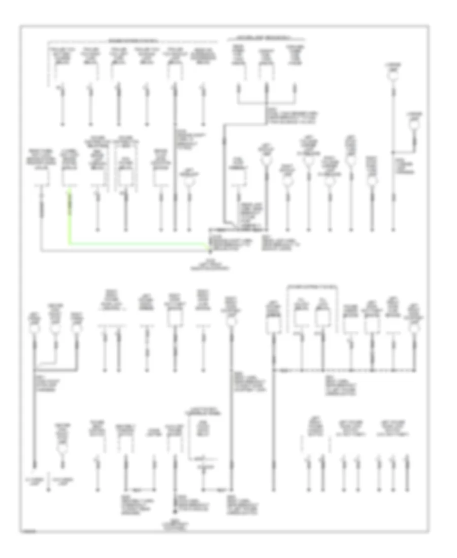 Ground Distribution Wiring Diagram 2 of 3 for Ford Pickup F150 1998