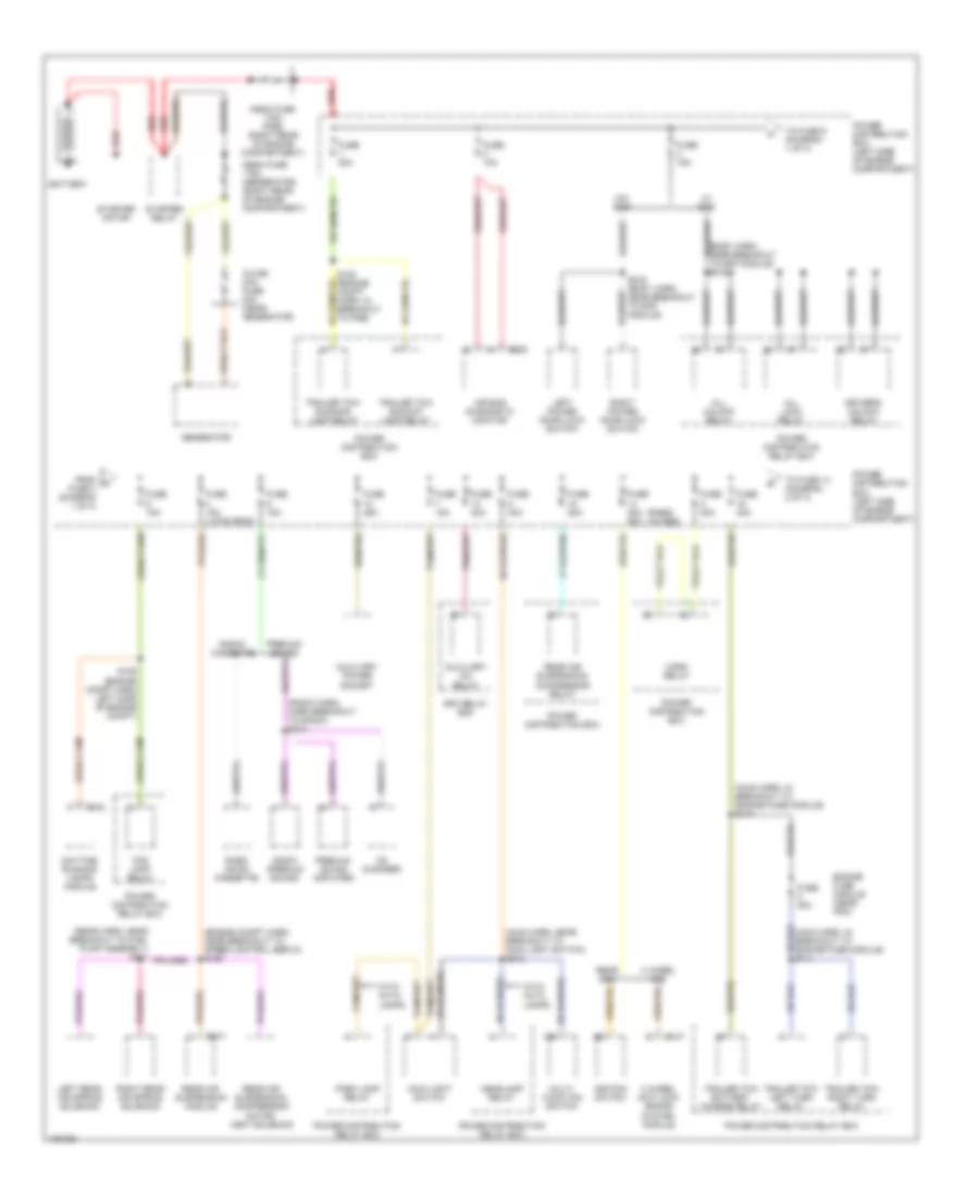 Power Distribution Wiring Diagram 1 of 4 for Ford Pickup F150 1998