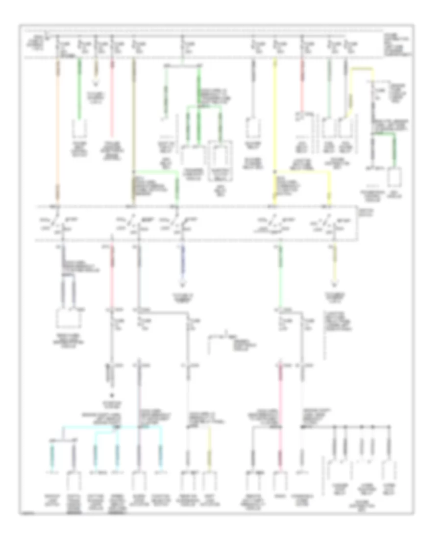 Power Distribution Wiring Diagram 2 of 4 for Ford Pickup F150 1998