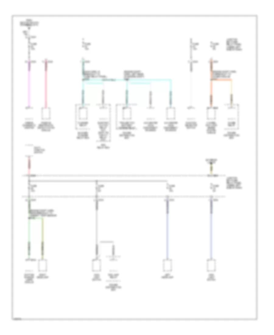 Power Distribution Wiring Diagram 4 of 4 for Ford Pickup F150 1998