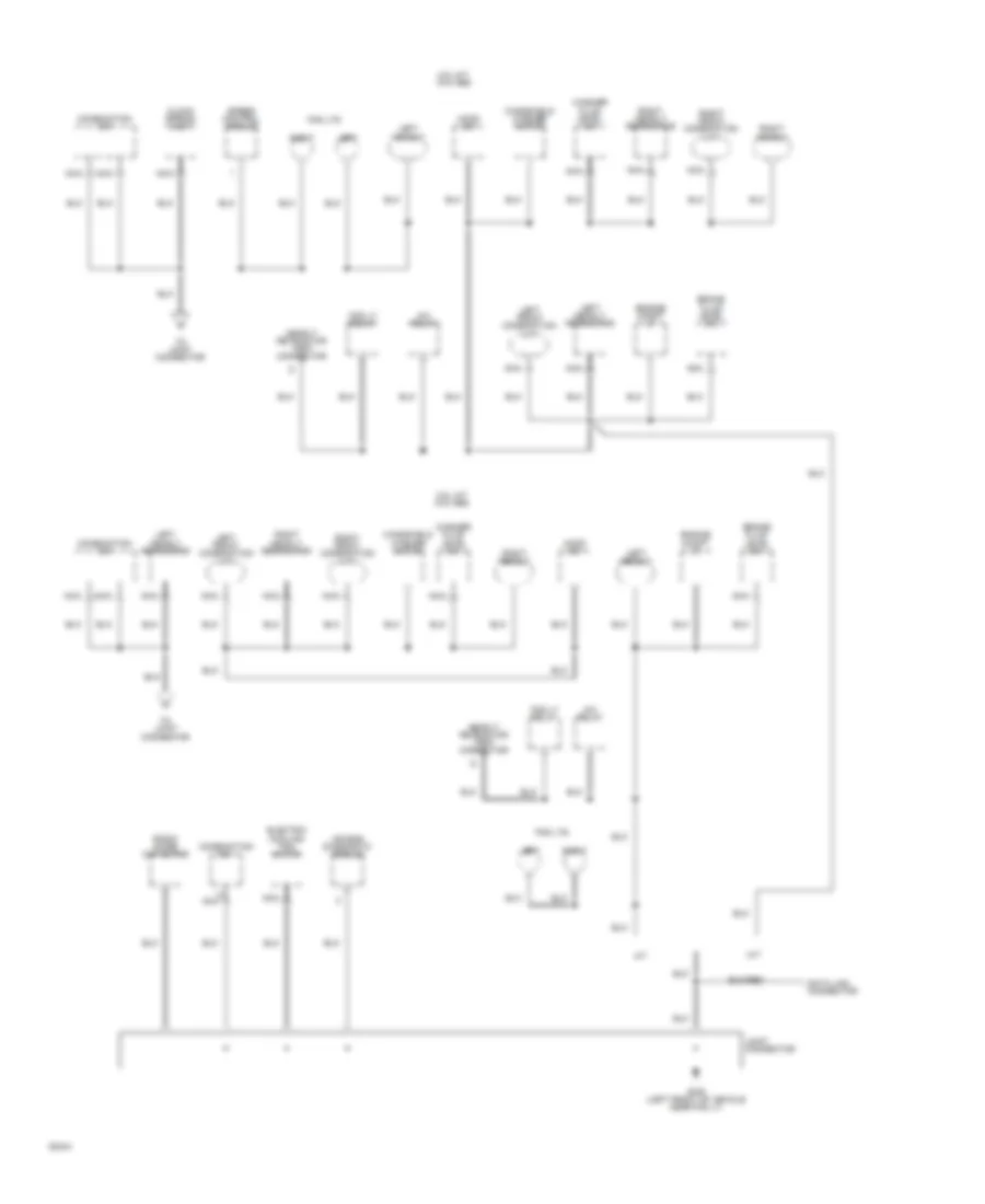 Ground Distribution Wiring Diagram 1 of 4 for Ford Probe 1994