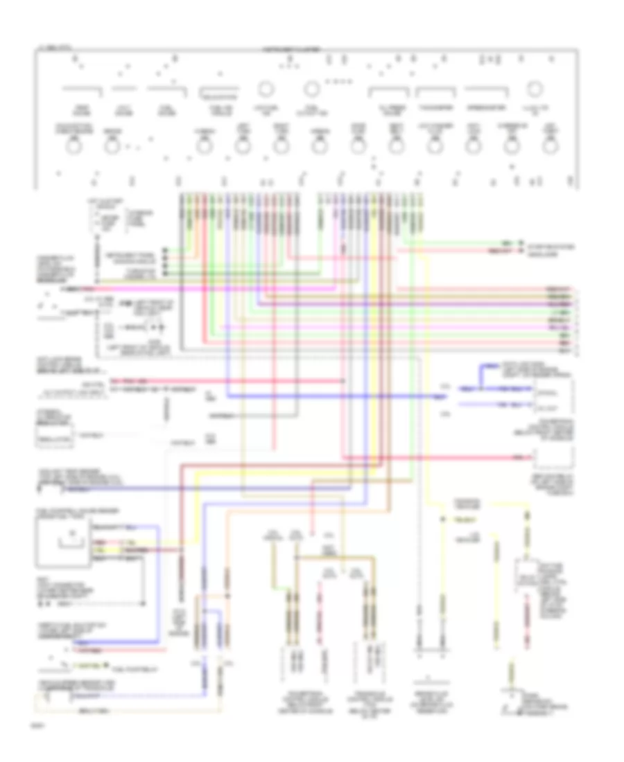 Instrument Cluster Wiring Diagram 1 of 2 for Ford Probe 1994