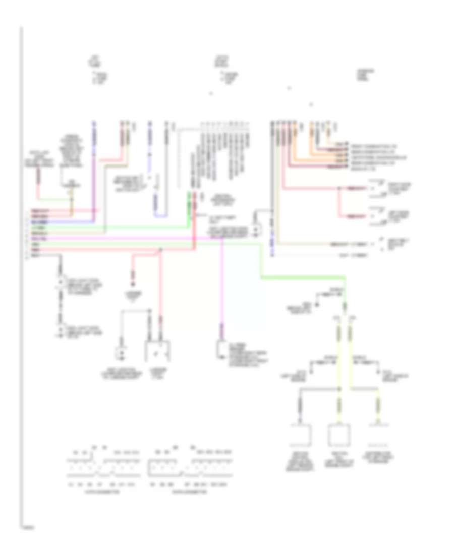Instrument Cluster Wiring Diagram 2 of 2 for Ford Probe 1994