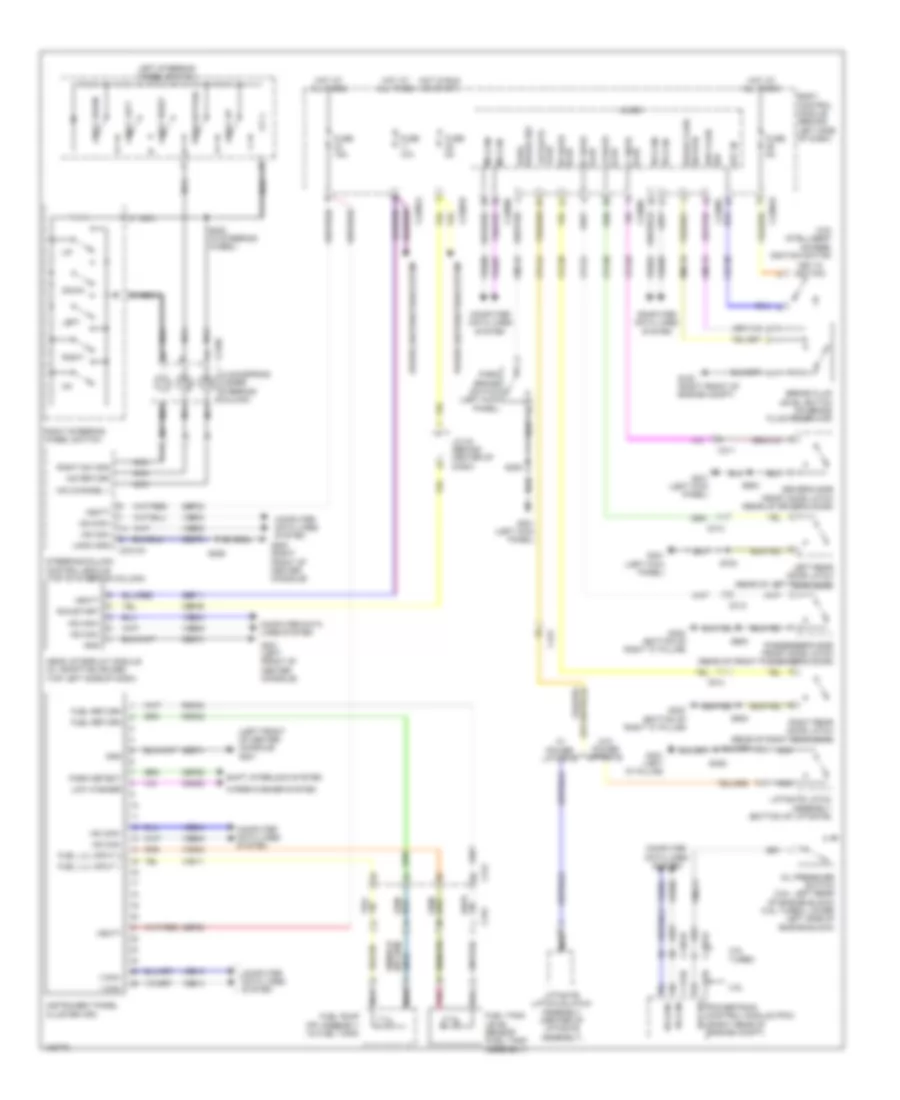 Instrument Cluster Wiring Diagram for Ford Flex SE 2014