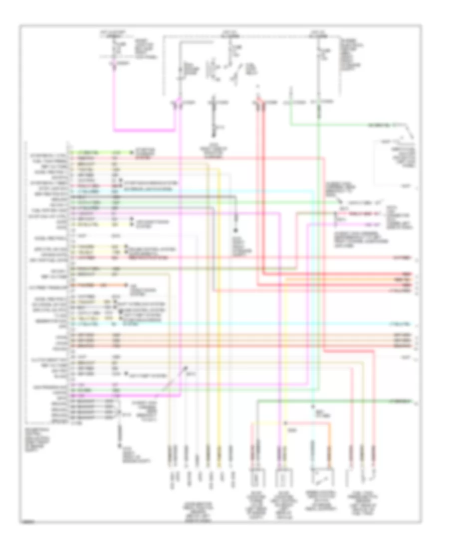 4.6L, Engine Performance Wiring Diagram (1 of 6) for Ford Mustang 2009