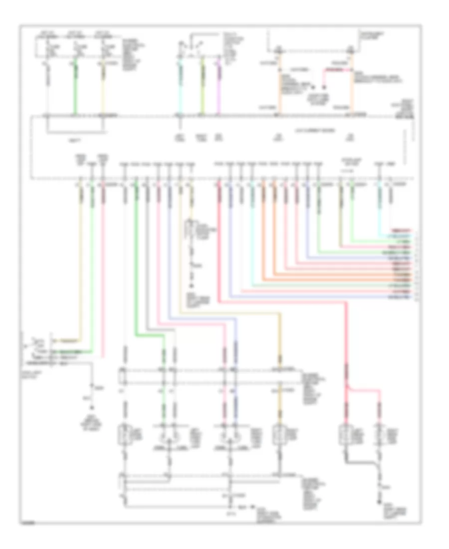 Exterior Lamps Wiring Diagram (1 of 2) for Ford Mustang 2009