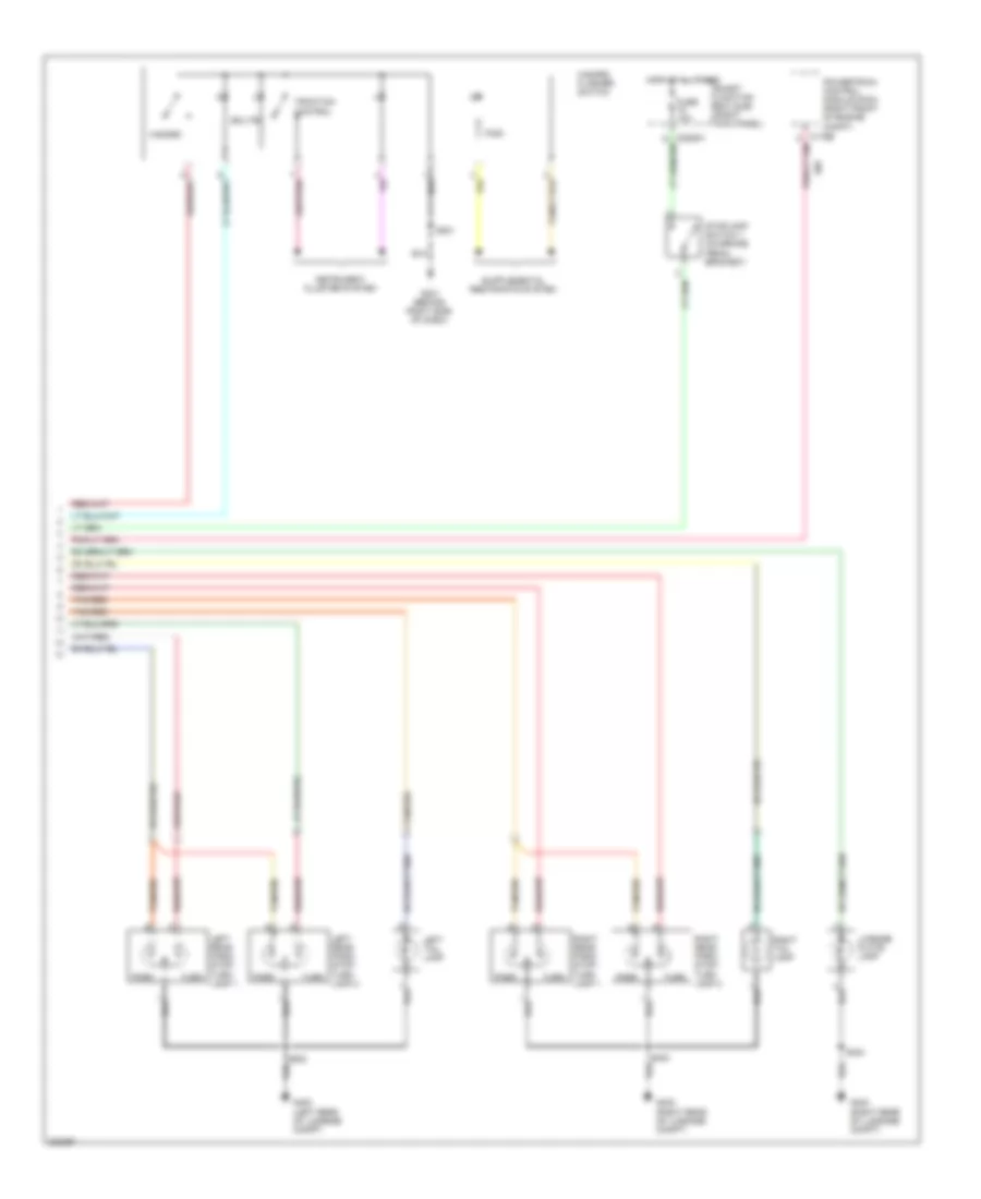 Exterior Lamps Wiring Diagram 2 of 2 for Ford Mustang 2009