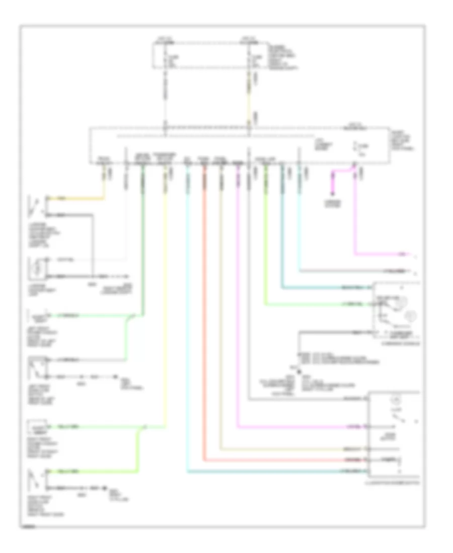 Courtesy Lamps Wiring Diagram 1 of 2 for Ford Mustang 2009