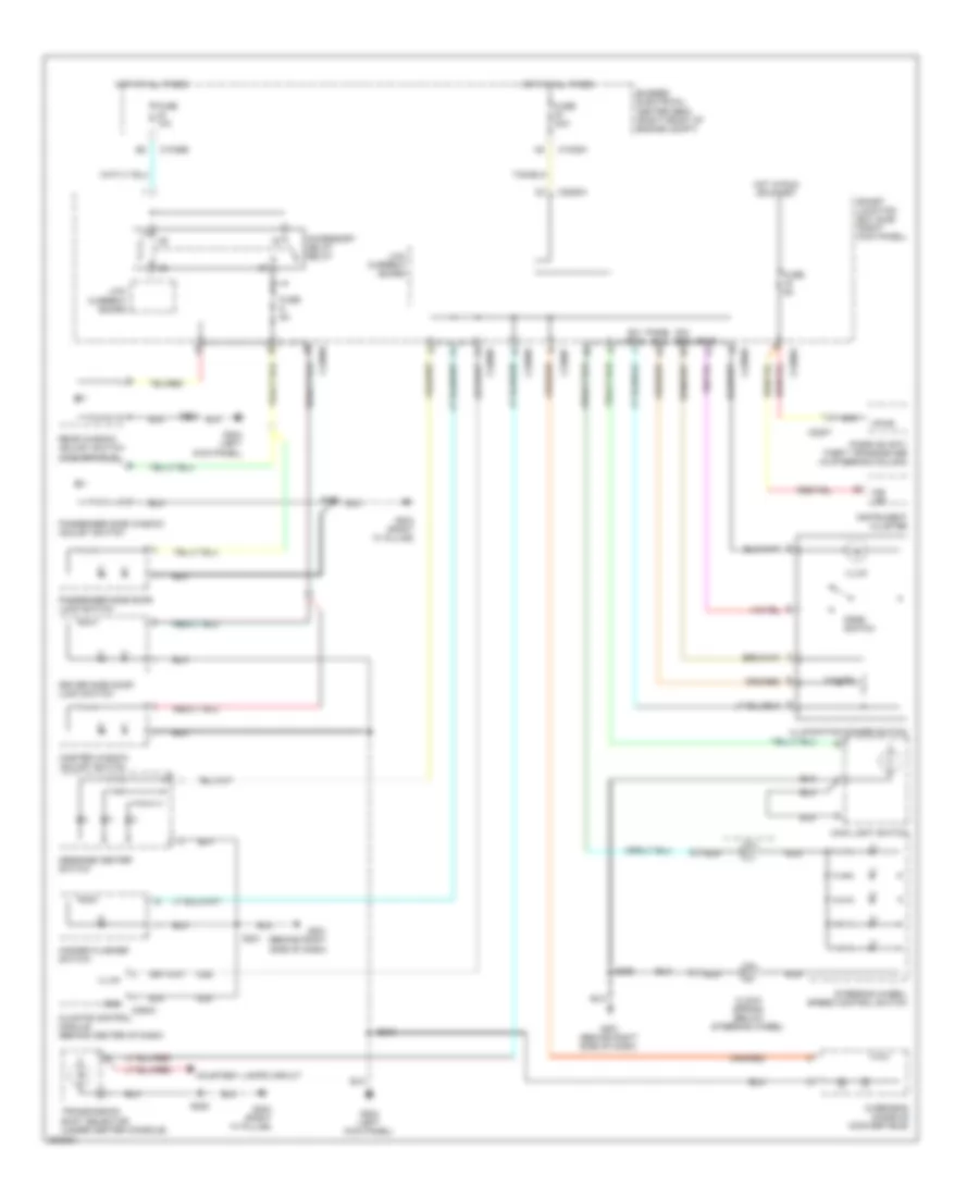 Instrument Illumination Wiring Diagram for Ford Mustang 2009