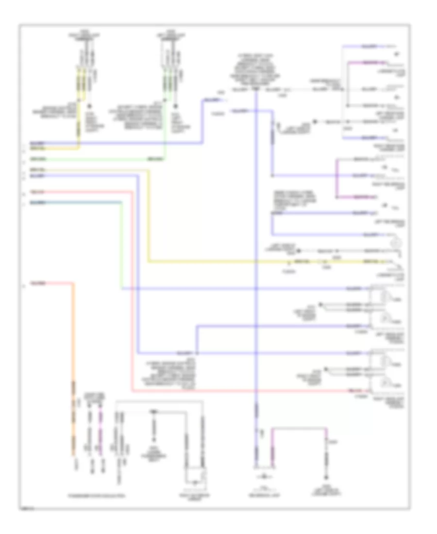 Exterior Lamps Wiring Diagram, with Halogen Headamps (3 of 3) for Ford Fusion Hybrid SE 2013
