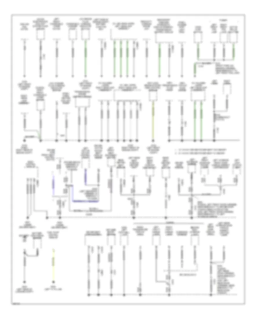 Ground Distribution Wiring Diagram Hybrid 1 of 4 for Ford Fusion Hybrid SE 2013