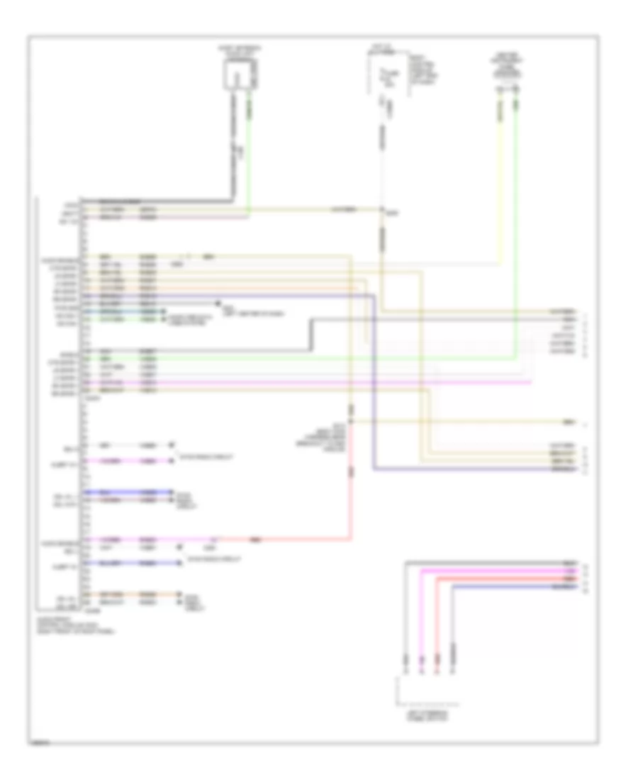 Navigation Wiring Diagram, without Sony (1 of 3) for Ford Fusion Hybrid SE 2013