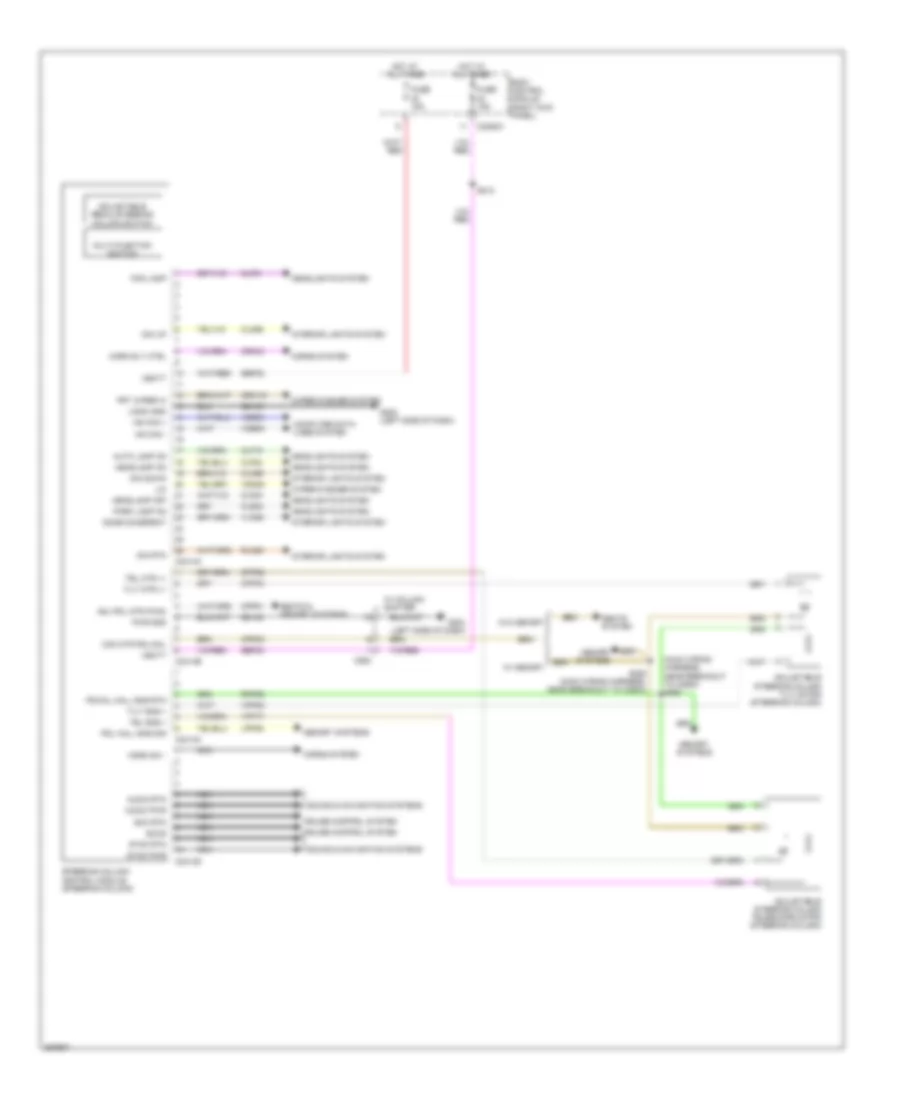 Power Steering Column Wiring Diagram for Ford Pickup F150 2012