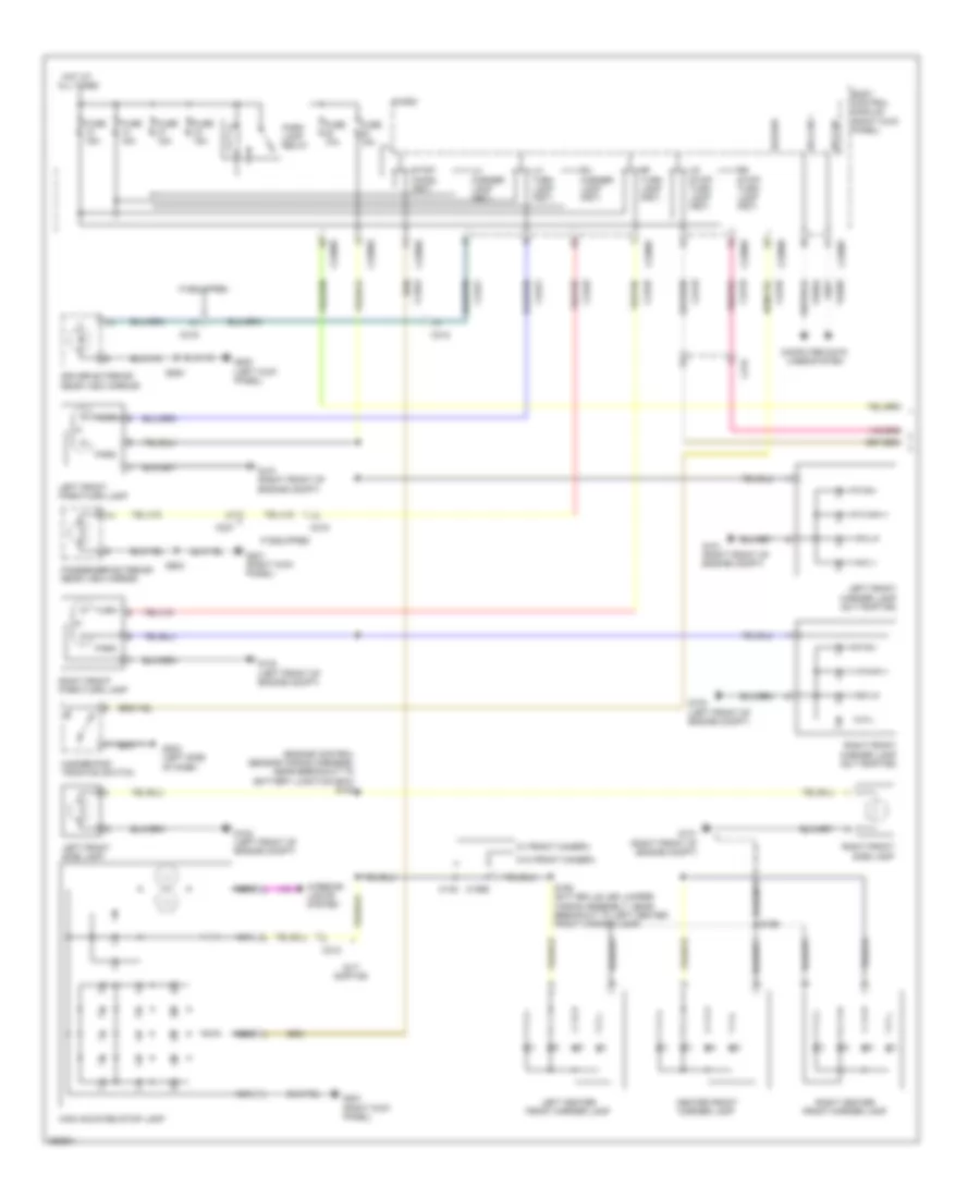 Exterior Lamps Wiring Diagram 1 of 2 for Ford Pickup F150 2012