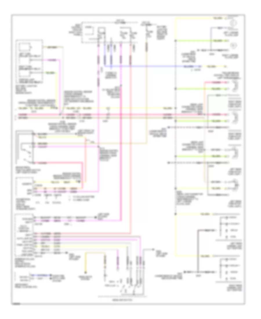 Exterior Lamps Wiring Diagram (2 of 2) for Ford Pickup F150 2012