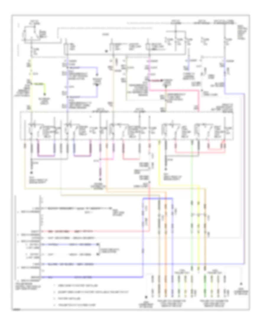 TrailerCamper Adapter Wiring Diagram for Ford Pickup F150 2012