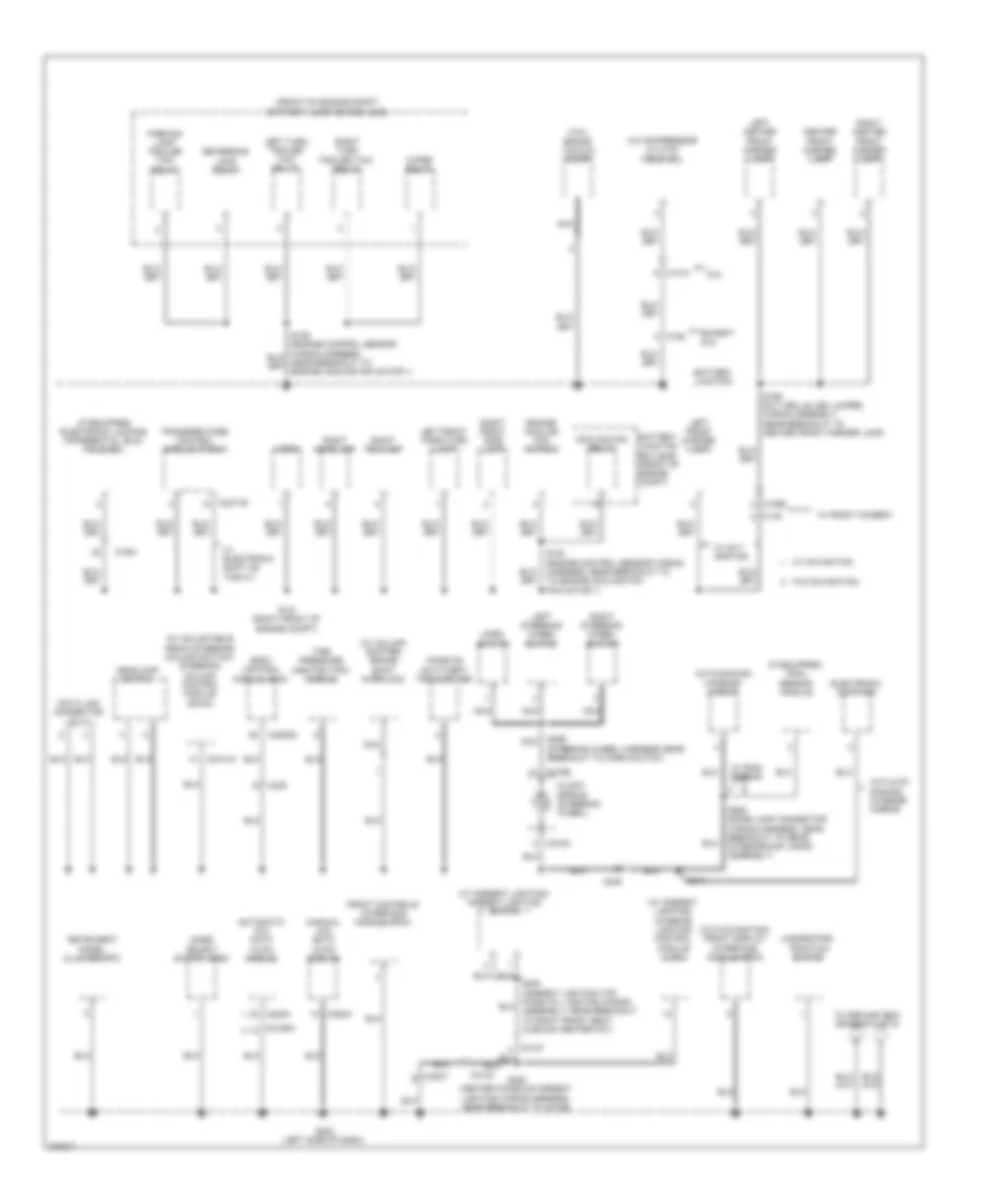 Ground Distribution Wiring Diagram 2 of 5 for Ford Pickup F150 2012