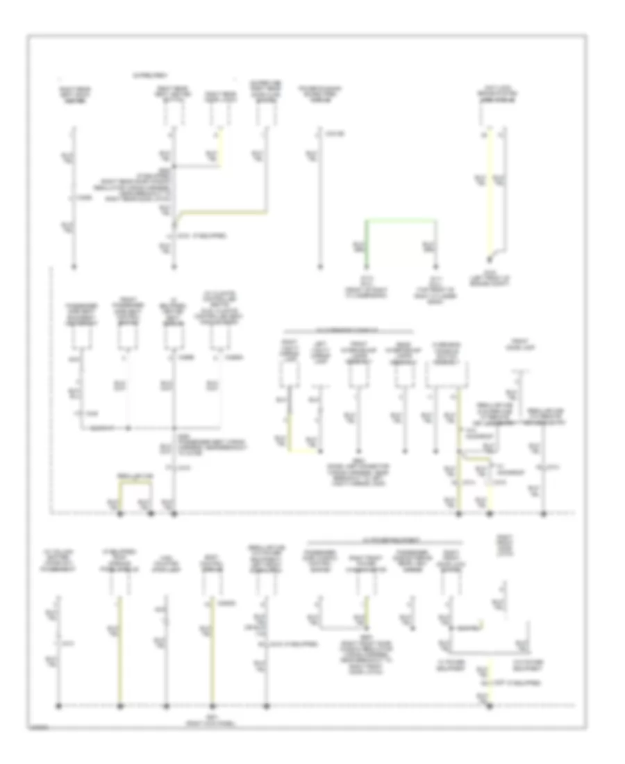Ground Distribution Wiring Diagram (4 of 5) for Ford Pickup F150 2012