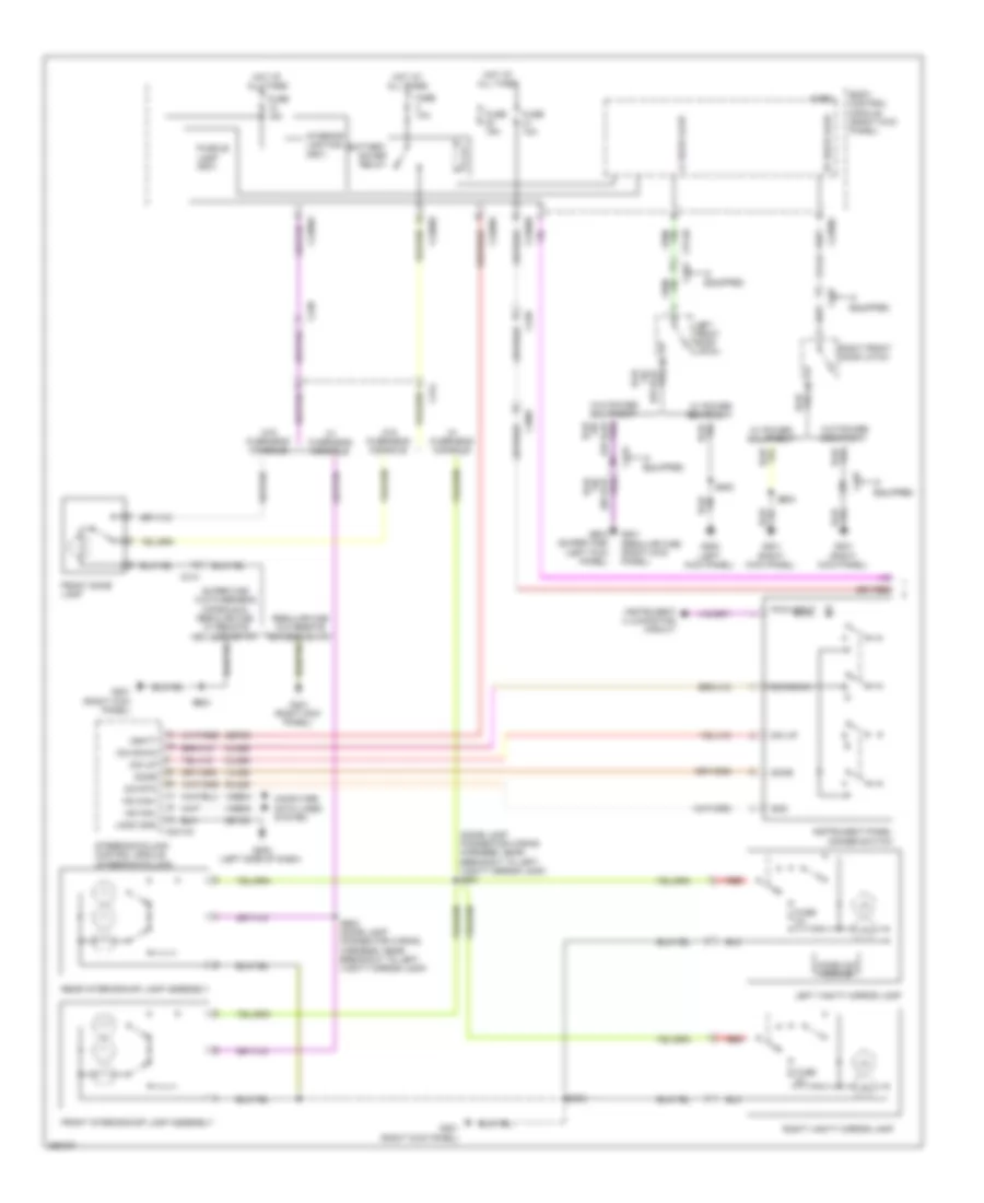 Courtesy Lamps Wiring Diagram 1 of 2 for Ford Pickup F150 2012