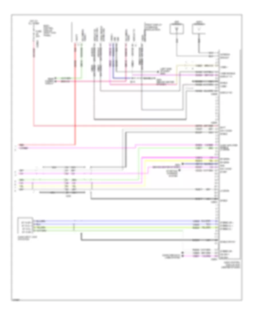 Navigation Wiring Diagram 3 of 3 for Ford Pickup F150 2012