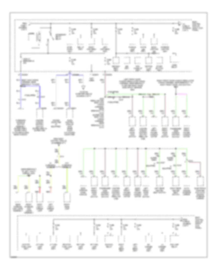Power Distribution Wiring Diagram (4 of 7) for Ford Pickup F150 2012