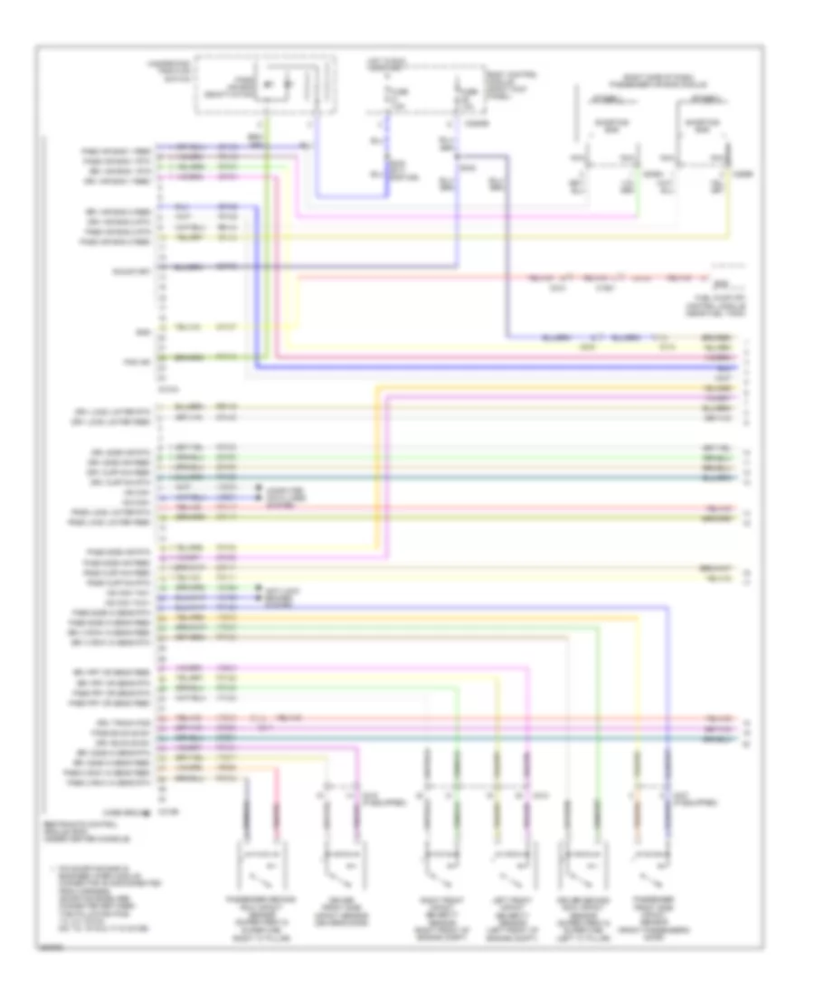Supplemental Restraints Wiring Diagram 1 of 2 for Ford Pickup F150 2012