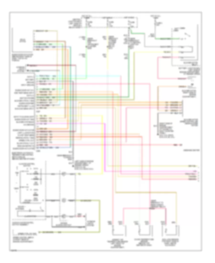 Automatic A C Wiring Diagram 1 of 2 for Ford Explorer 2000