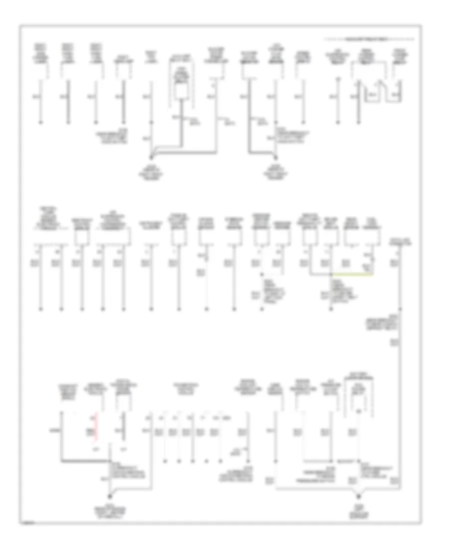 Ground Distribution Wiring Diagram (2 of 4) for Ford Explorer 2000