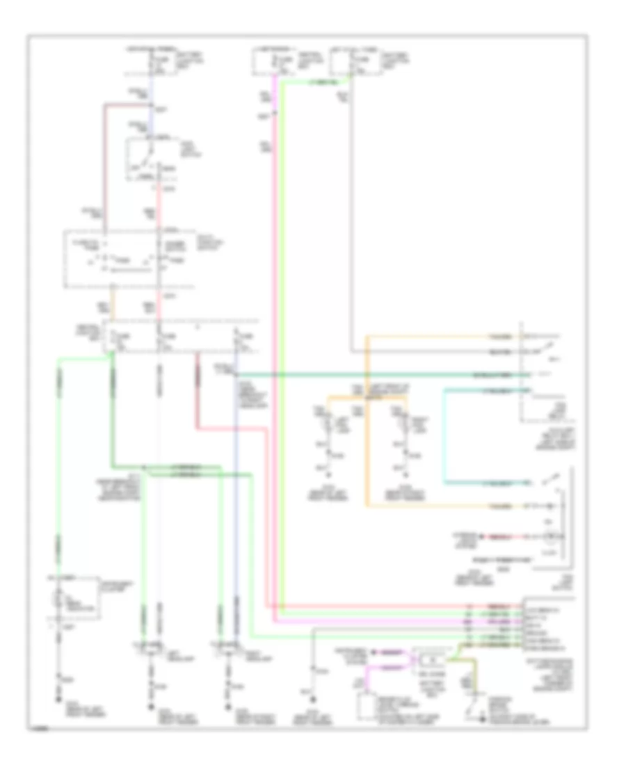 Headlamps Wiring Diagram for Ford Explorer 2000