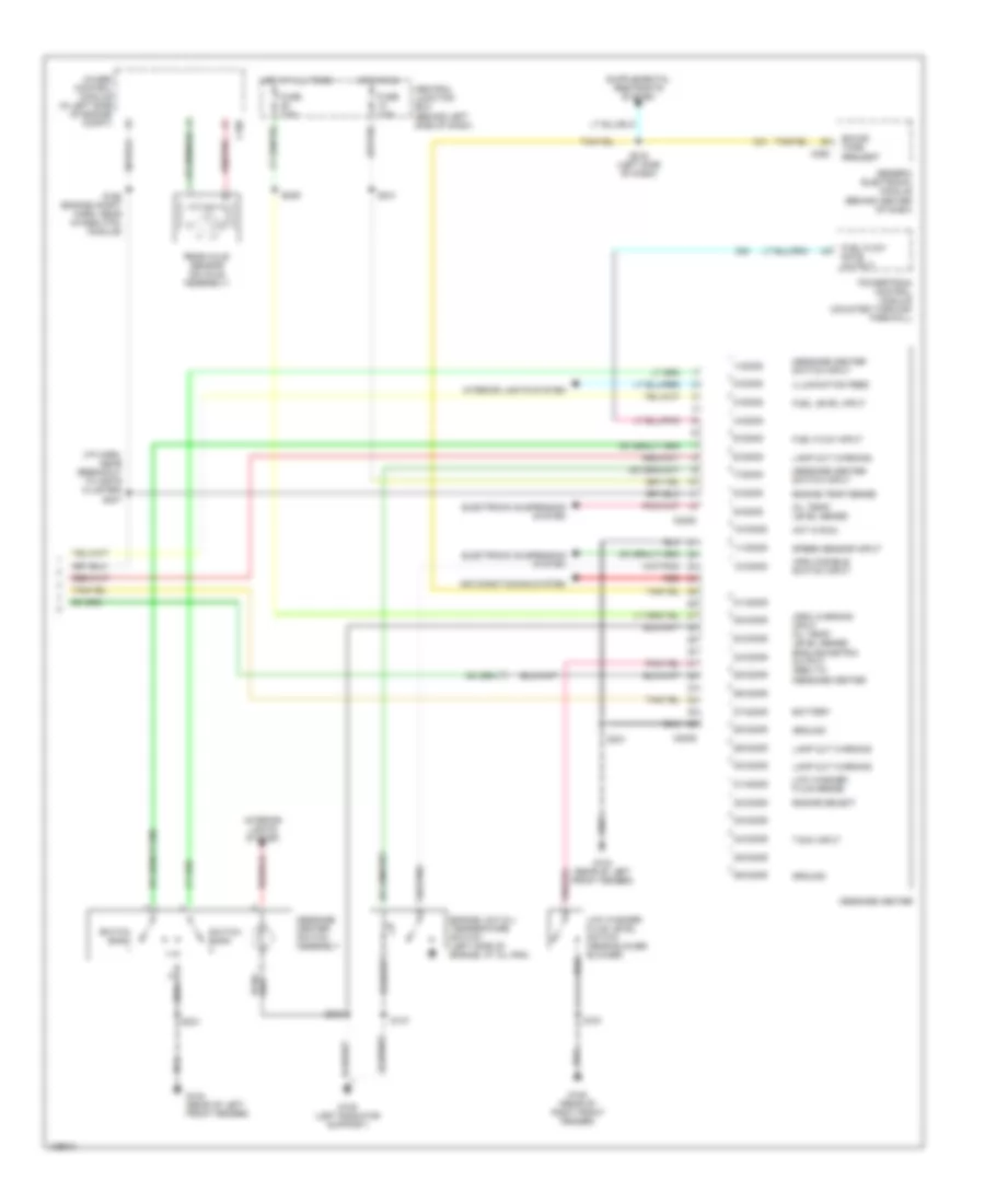 Instrument Cluster Wiring Diagram 2 of 2 for Ford Explorer 2000