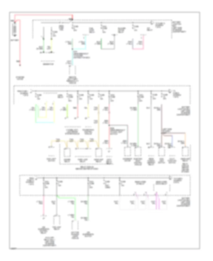 Power Distribution Wiring Diagram 1 of 5 for Ford Explorer 2000