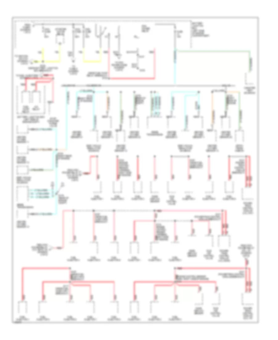 Power Distribution Wiring Diagram 2 of 5 for Ford Explorer 2000