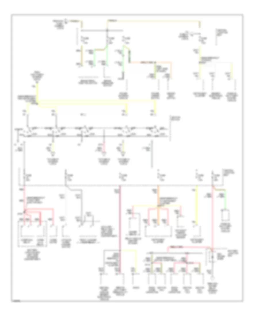 Power Distribution Wiring Diagram 3 of 5 for Ford Explorer 2000