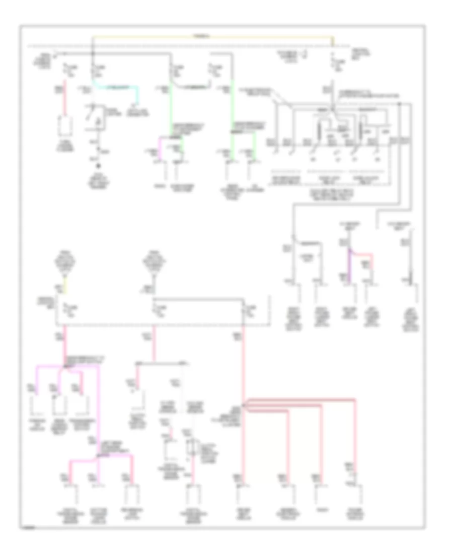 Power Distribution Wiring Diagram 4 of 5 for Ford Explorer 2000