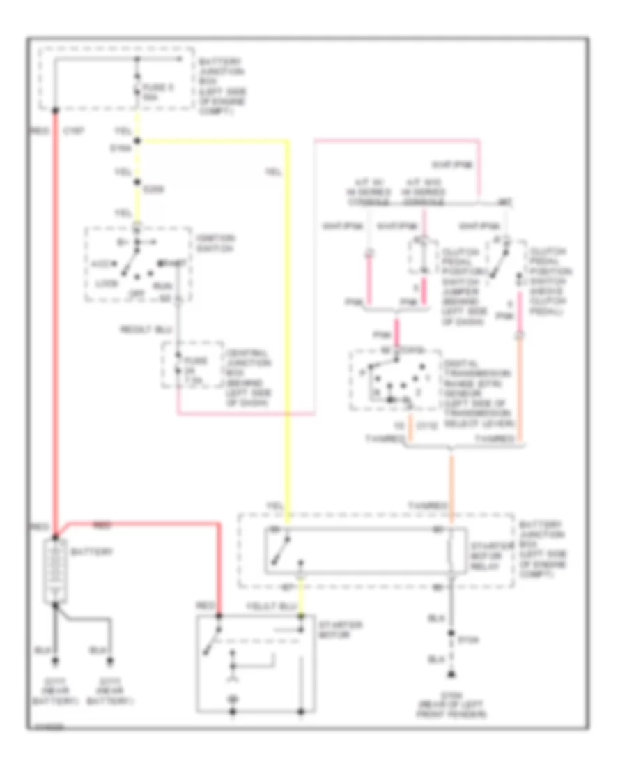Starting Wiring Diagram for Ford Explorer 2000