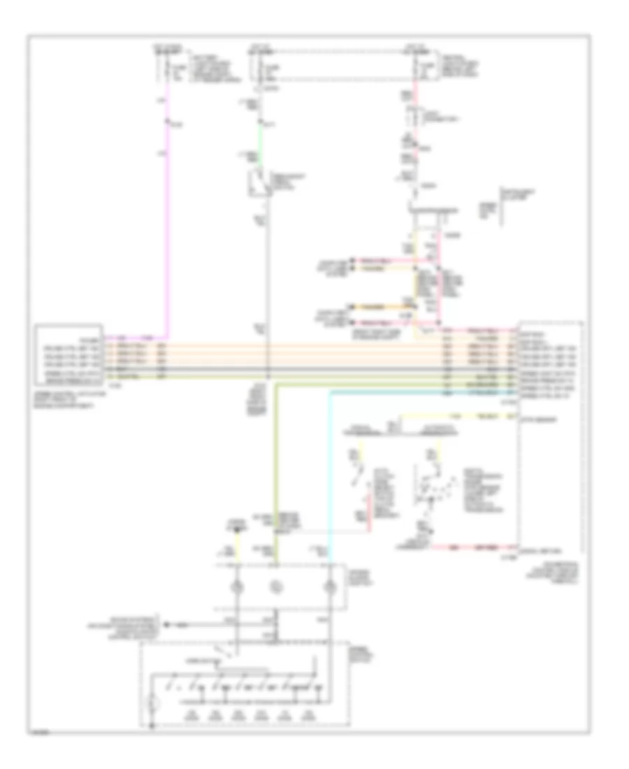 Cruise Control Wiring Diagram, Late Production with IVD for Ford Explorer 2002
