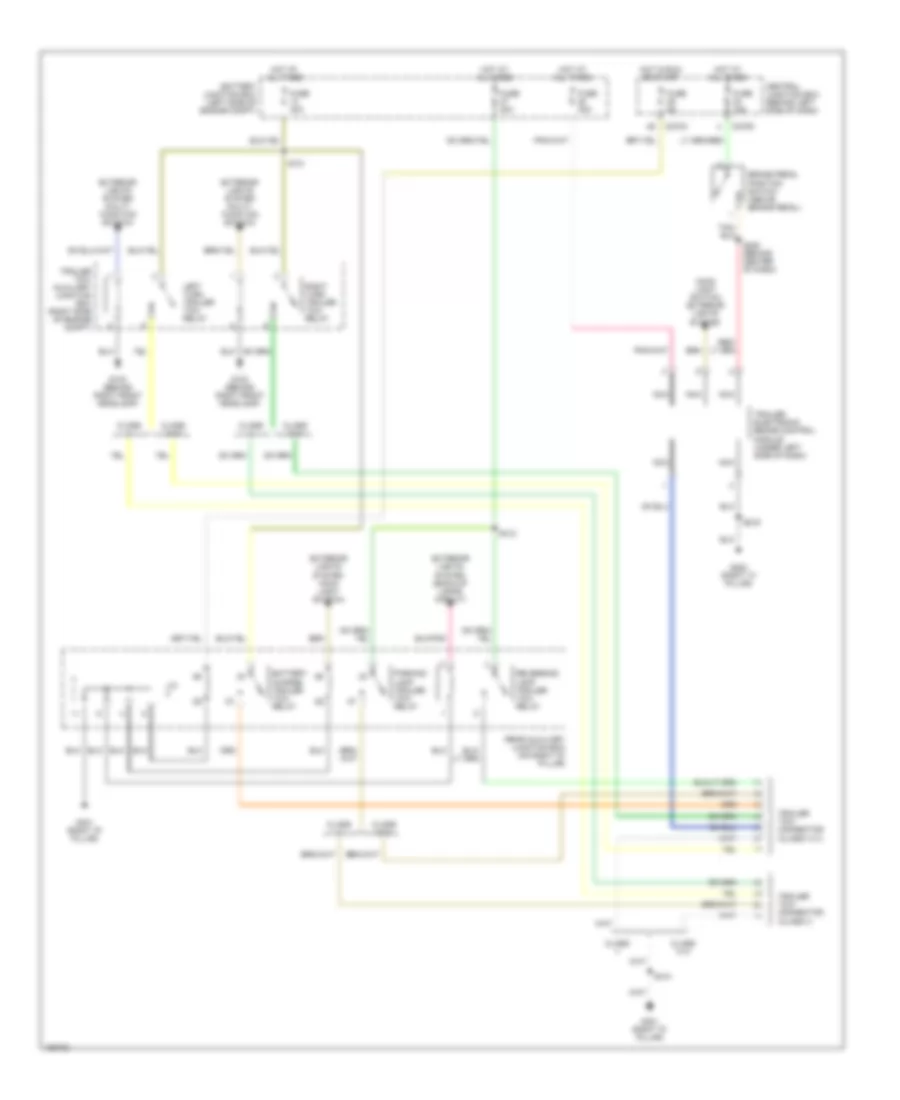 Trailer Tow Wiring Diagram, Early Production for Ford Explorer 2002