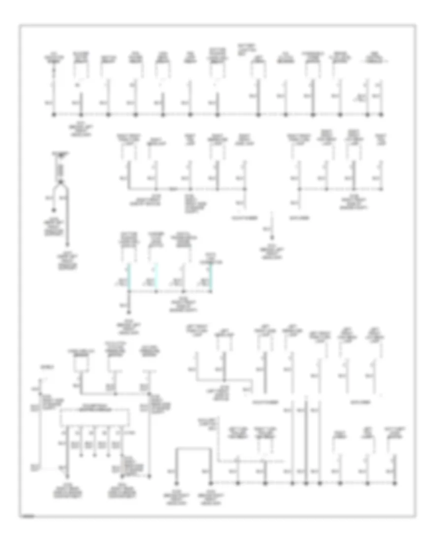 Ground Distribution Wiring Diagram Early Production 1 of 4 for Ford Explorer 2002