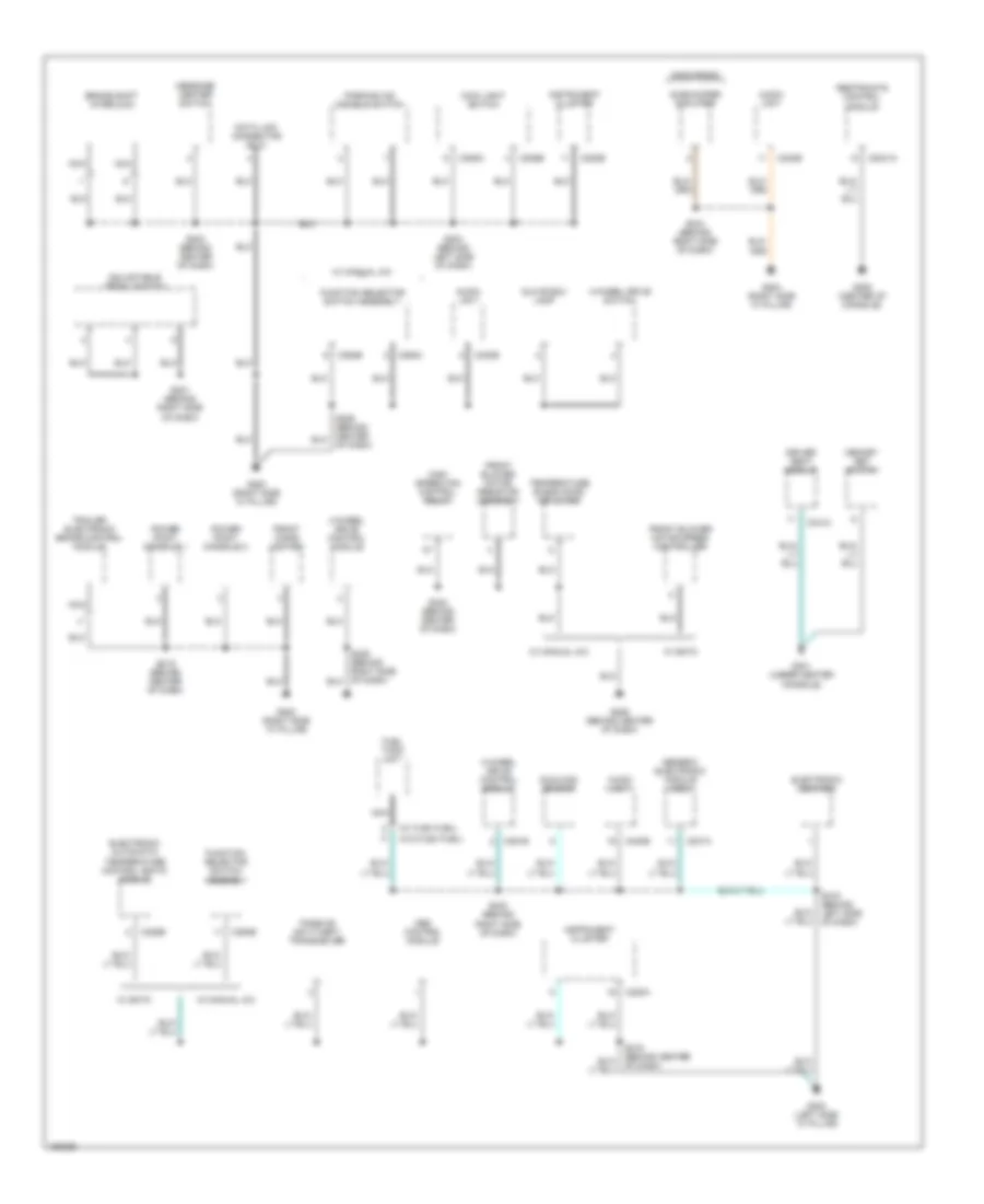 Ground Distribution Wiring Diagram Early Production 2 of 4 for Ford Explorer 2002