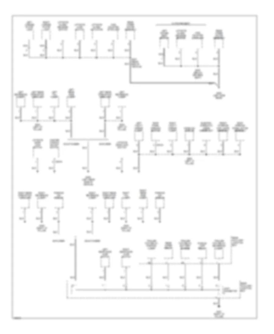 Ground Distribution Wiring Diagram Early Production 3 of 4 for Ford Explorer 2002