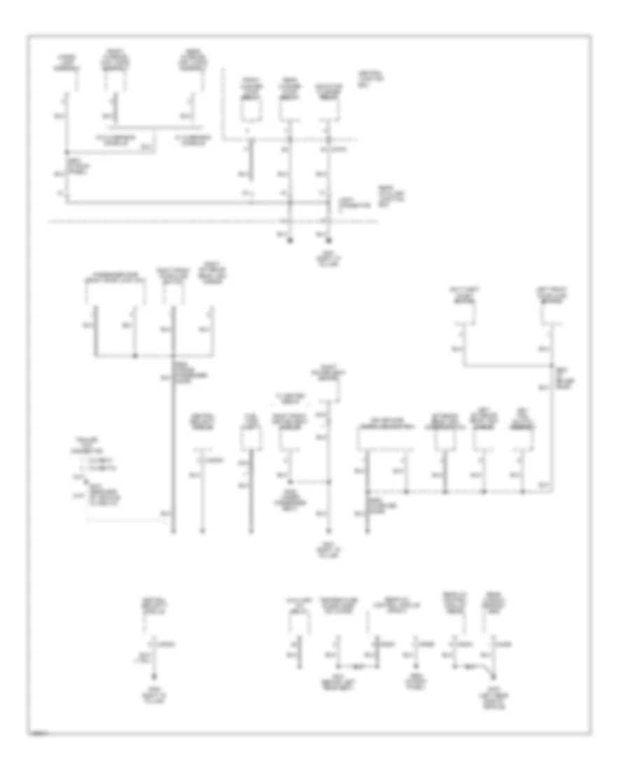 Ground Distribution Wiring Diagram, Early Production (4 of 4) for Ford Explorer 2002