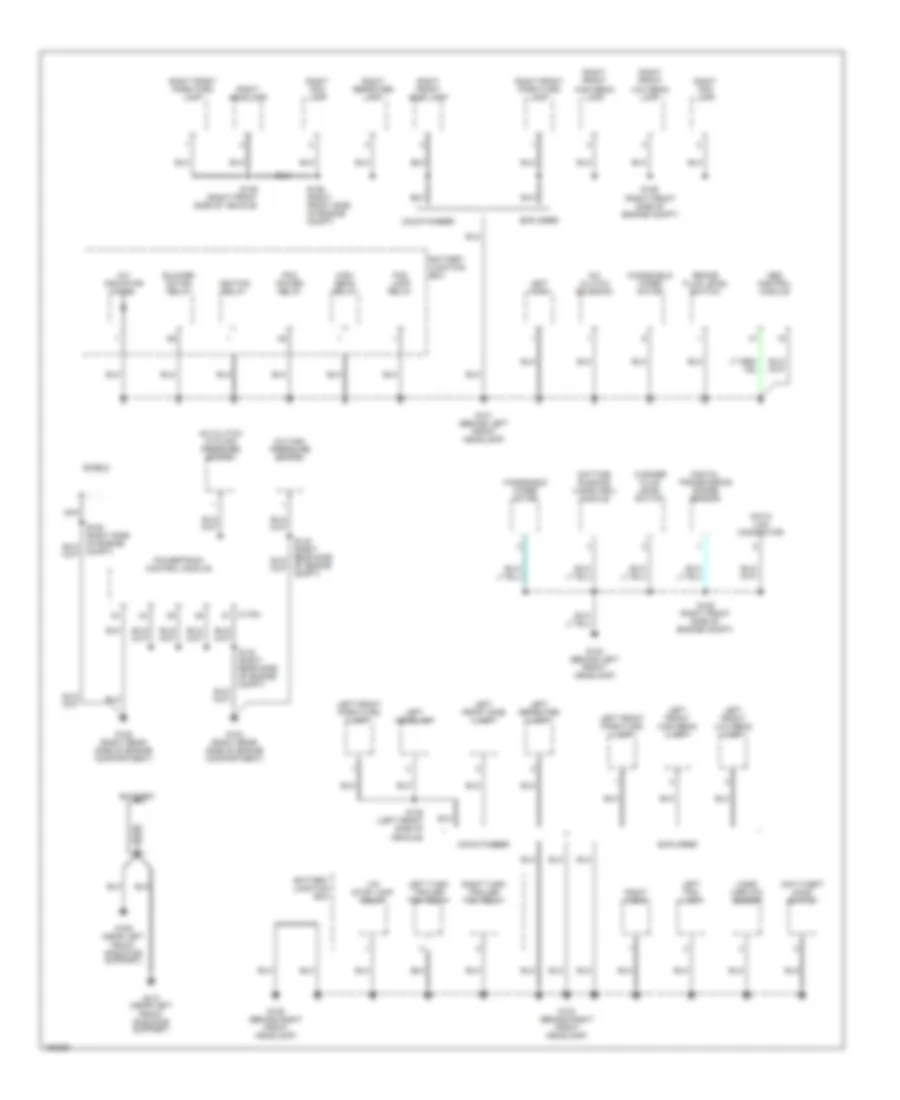 Ground Distribution Wiring Diagram, Late Production (1 of 4) for Ford Explorer 2002