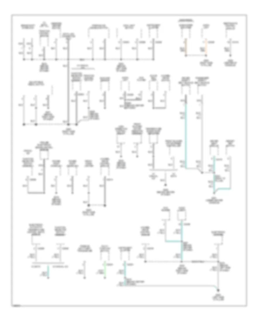 Ground Distribution Wiring Diagram Late Production 2 of 4 for Ford Explorer 2002