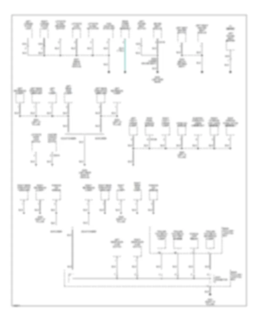Ground Distribution Wiring Diagram, Late Production (3 of 4) for Ford Explorer 2002