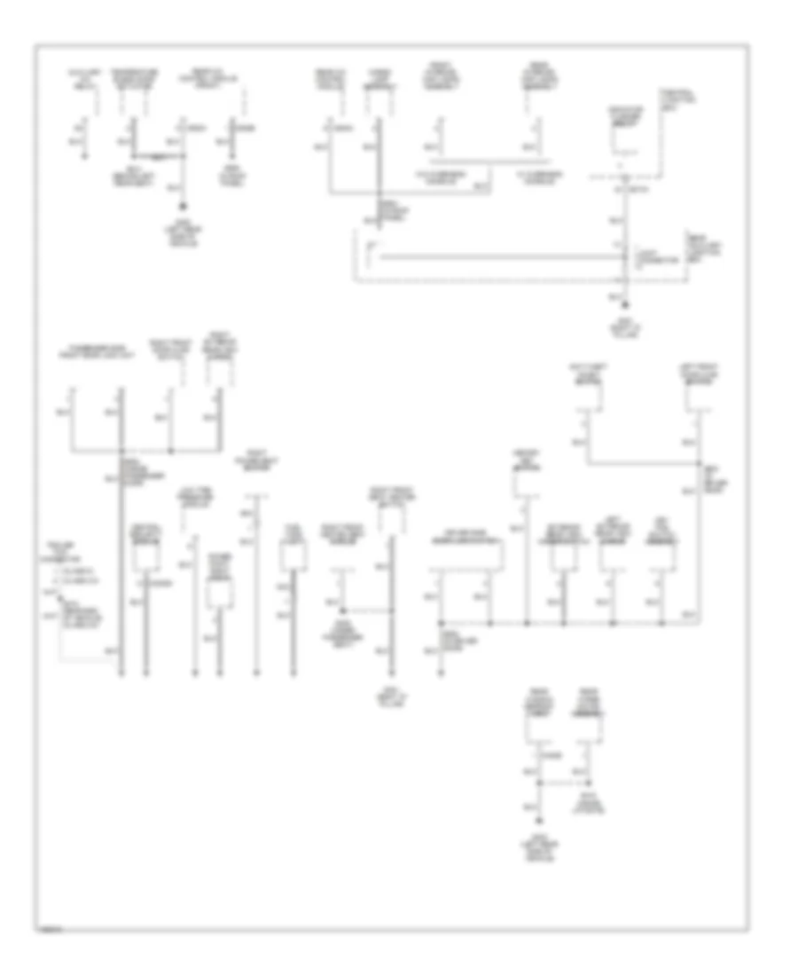 Ground Distribution Wiring Diagram, Late Production (4 of 4) for Ford Explorer 2002