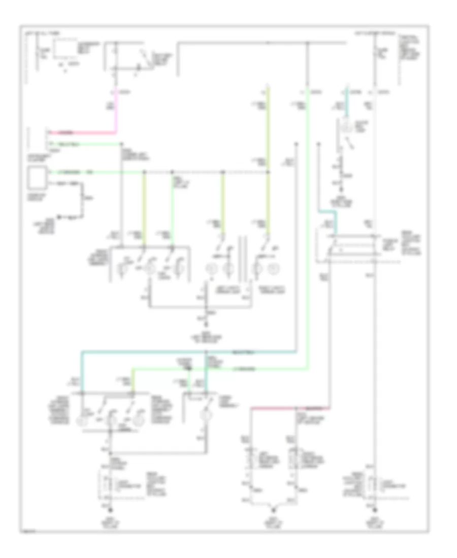 Courtesy Lamps Wiring Diagram, Late Production for Ford Explorer 2002