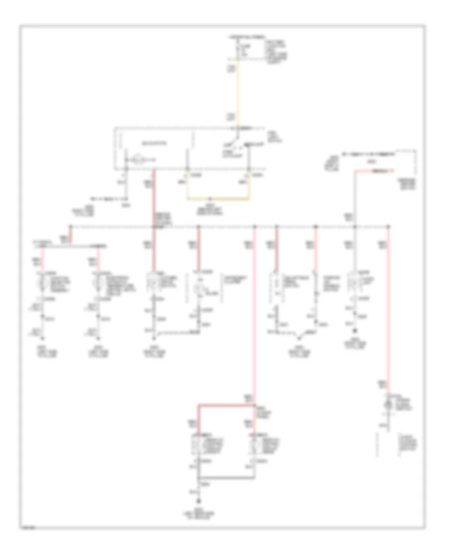 Instrument Illumination Wiring Diagram, Early Production for Ford Explorer 2002