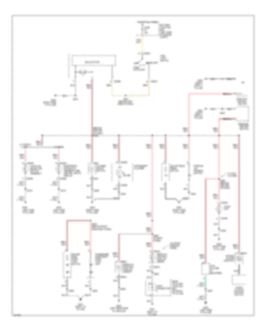 Instrument Illumination Wiring Diagram, Late Production for Ford Explorer 2002