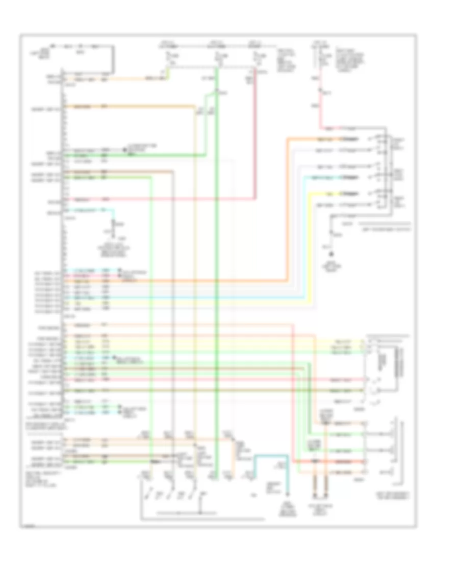 Drivers Memory Seat Wiring Diagram, Early Production for Ford Explorer 2002