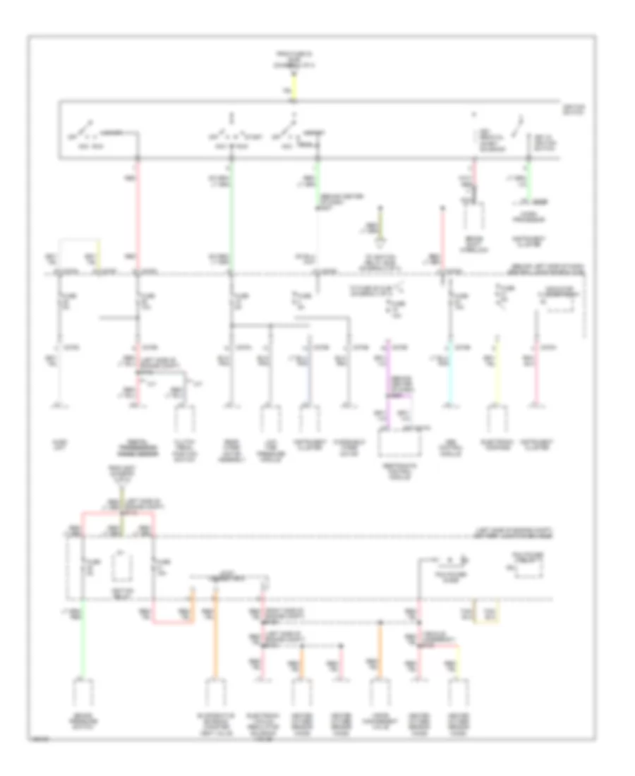 Power Distribution Wiring Diagram Late Production 2 of 4 for Ford Explorer 2002